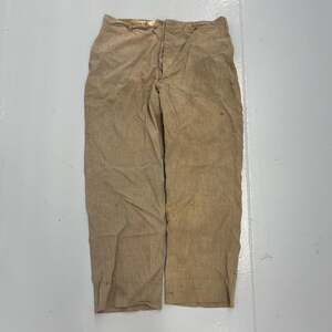 Vintage 50s Hubbard Brown Fleck Rayon Trousers 31x28